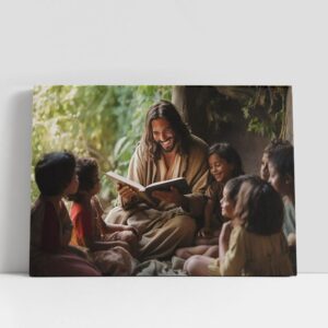 Christian Canvas Wall Art, Jesus Teaches The&hellip;