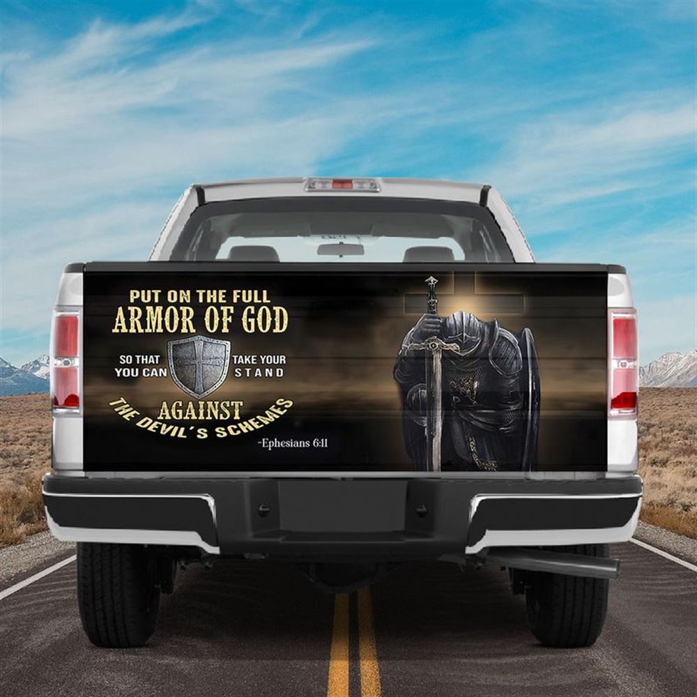 Jesus Tailgate Wrap, Christ Warrior Tailgate Wrap Armor Of God Christian Car Decoration Tailgate Wrap Jesus Tailgate Wrap, Christ Warrior Tailgate Wrap Armor Of God Christian Car Decoration Tailgate Wrap