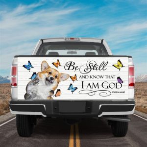 Jesus Tailgate Wrap, Cute Corgi Play With&hellip;