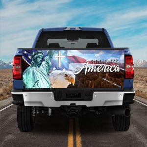 Jesus Tailgate Wrap, God Bless America Eagl3&hellip;
