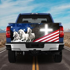 Jesus Tailgate Wrap, Horses Cross Truck Tailgate&hellip;