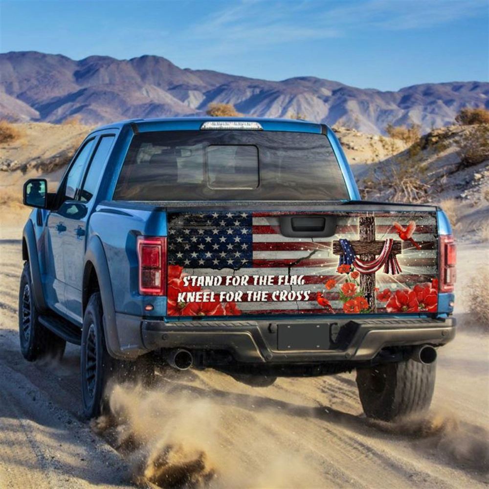 Jesus Tailgate Wrap, Jesus Christ United We Stand Truck Tailgate Decal Sticker Wrap, Christian Car Decor