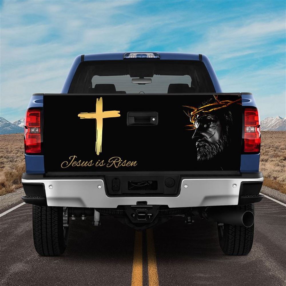 Jesus Tailgate Wrap, Jesus Portrait Tailgate Wrap, Jesus Is Risen Tailgate Wrap, Jesus Christian Gift Tailgate Wrap Jesus Tailgate Wrap, Jesus Portrait Tailgate Wrap, Jesus Is Risen Tailgate Wrap, Jesus Christian Gift Tailgate Wrap