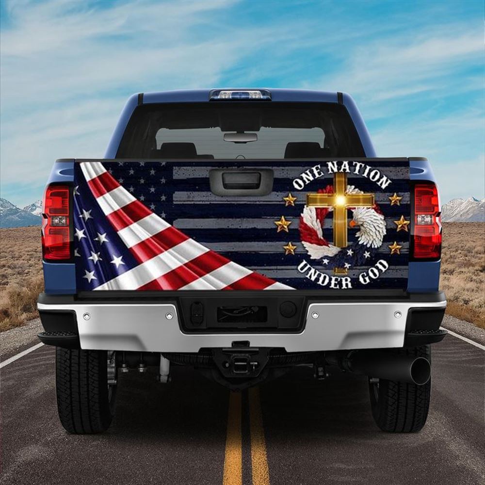Jesus Tailgate Wrap, One Nation Under God Shining Cross Taligate Wrap Idea Gift Car Tailgate Wrap Jesus Tailgate Wrap, One Nation Under God Shining Cross Taligate Wrap Idea Gift Car Tailgate Wrap