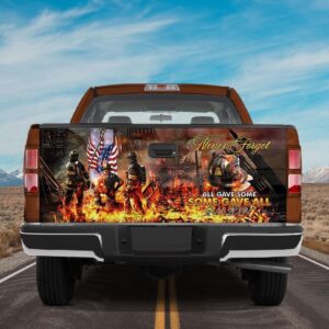 Veteran Tailgate Wrap, American Patriot Firefighter Never&hellip;
