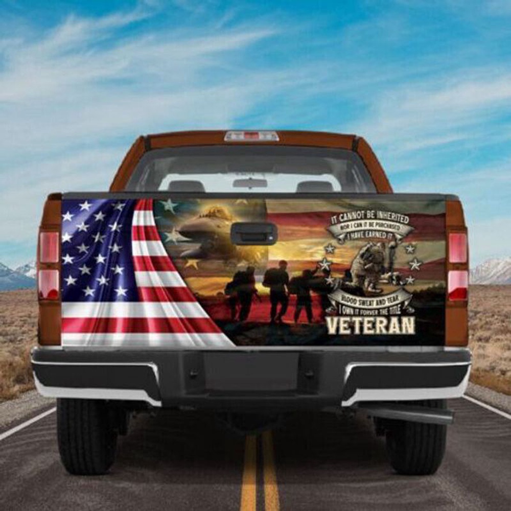 Veteran Tailgate Wrap, Memorial Day Veteran Us Patriotic Truck Tailgate Decal Sticker Wrap Freedom Day Decor Gift For Daddy Veteran Tailgate Wrap, Memorial Day Veteran Us Patriotic Truck Tailgate Decal Sticker Wrap Freedom Day Decor Gift For Daddy
