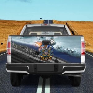 Veteran Tailgate Wrap, Navy Symbol America Flag&hellip;
