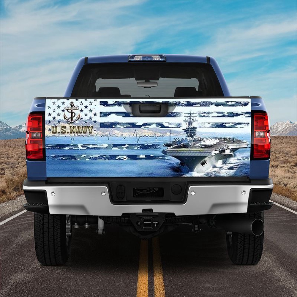 Veteran Tailgate Wrap, U.s.navy Aircraft Carrier Truck Tailgate Sticker Camo Usa Flag Veteran Tailgate Wrap, U.s.navy Aircraft Carrier Truck Tailgate Sticker Camo Usa Flag