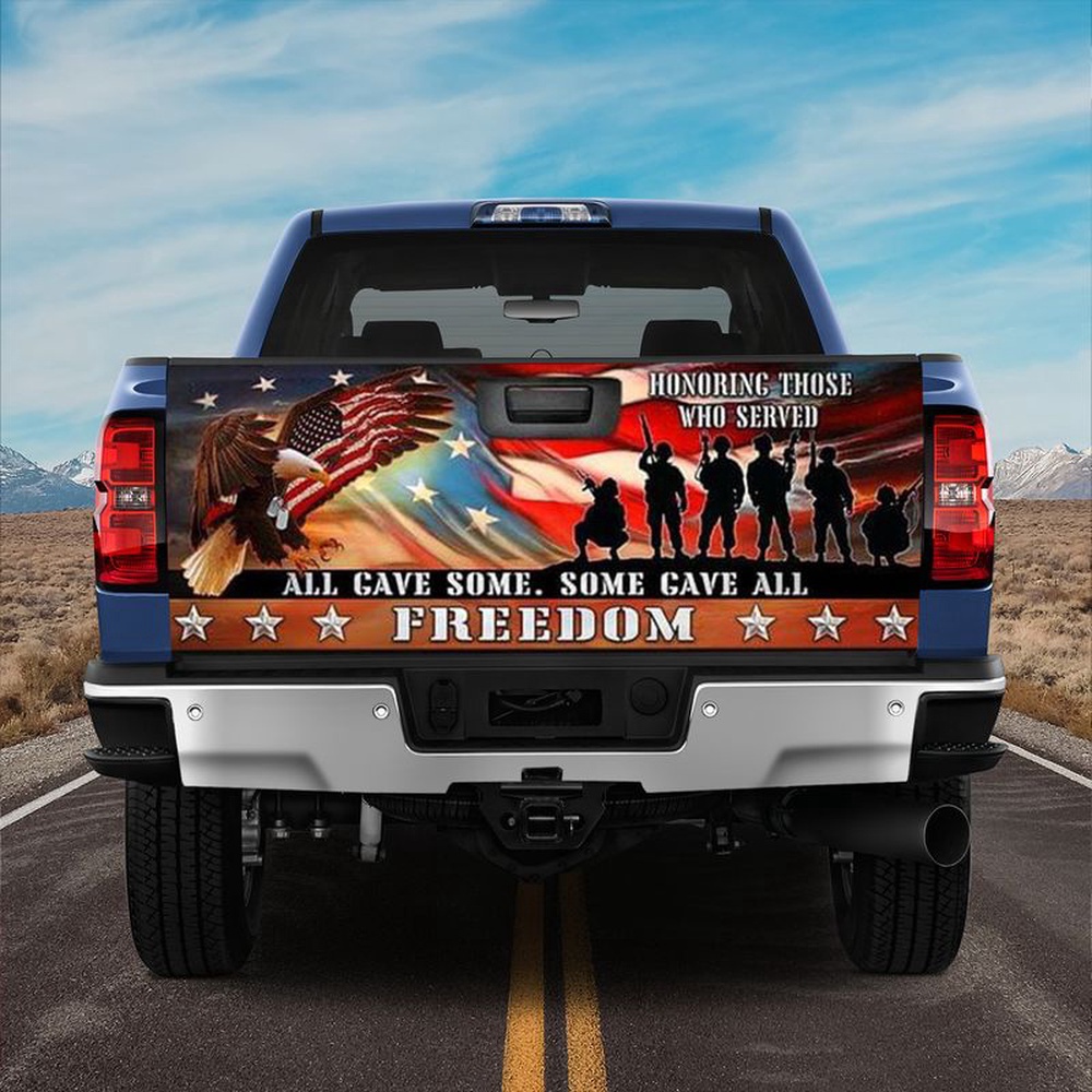 Veteran Tailgate Wrap, Vetran, All Gave Some Some Gave All Truck Tailgate Decal Soldier Quote Gift Veteran Tailgate Wrap, Vetran, All Gave Some Some Gave All Truck Tailgate Decal Soldier Quote Gift