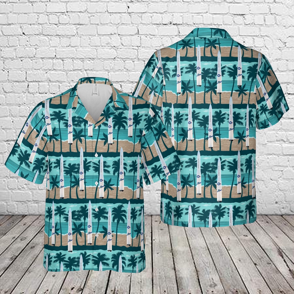 Air Force Aloha Shirt, US Air Force LGM-30 Minuteman Missile, Vandenberg Air Force Base, California Hawaiian Shirt