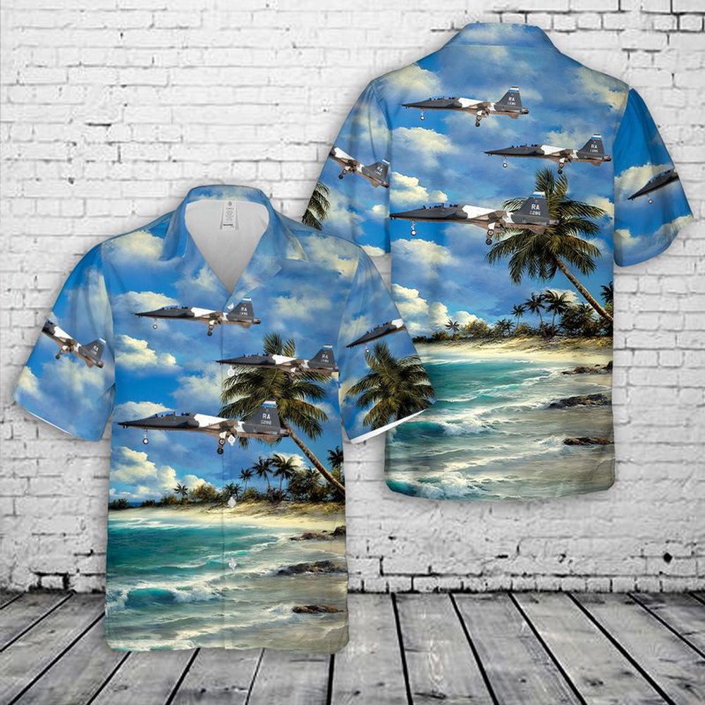Air Force Aloha Shirt, US Air Force Northrop T-38C Talon Hawaiian Shirt