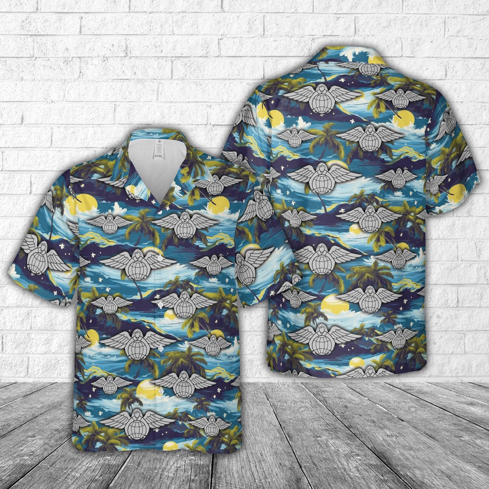 Air Force Aloha Shirt, US Air Force Pararescue (PJ) Angel of Mercy Rescue Hawaiian Shirt