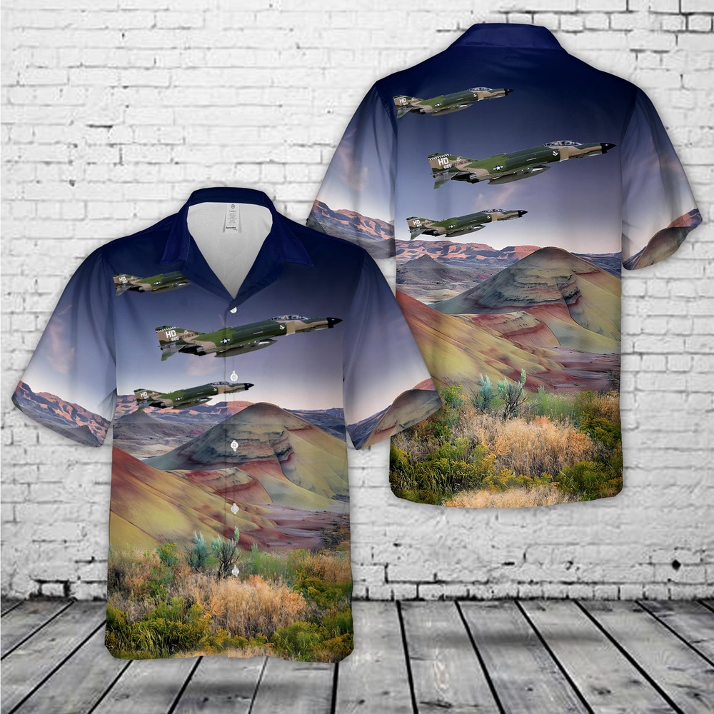Air Force Aloha Shirt, US Air Force QF-4E Phantom Hawaiian Shirt