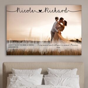 Canvas Prints Valentine’s Day, Personalized Anniversary Couple&hellip;
