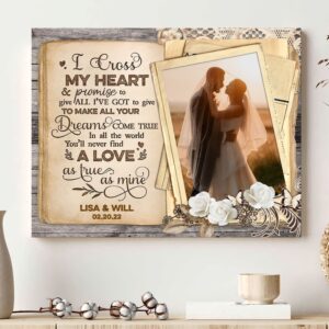 Canvas Prints Valentine’s Day, Personalized Anniversary Couple&hellip;