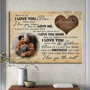 Canvas Prints Valentine’s Day, Personalized Anniversary Gift&hellip;