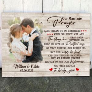 Canvas Prints Valentine’s Day, Personalized Couple Anniversary&hellip;