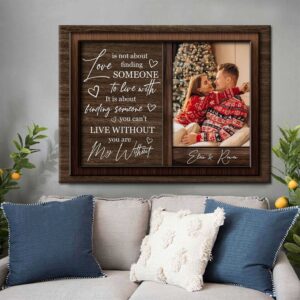 Canvas Prints Valentine’s Day, Personalized Couple Love&hellip;