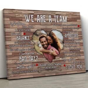 Canvas Prints Valentine’s Day, Personalized Couple Wife&hellip;