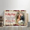 Canvas Prints Valentine’s Day, Personalized Gifts For Couple All I Want Is To Love You Love Canvas, Couple Lovers Wall Art