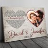 Canvas Prints Valentine’s Day, Personalized Ocean Fell In Love With Every Aspect Of You Canvas, Couple Lovers Wall Art