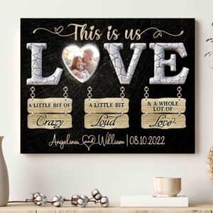 Canvas Prints Valentine’s Day, Personalized This Is&hellip;
