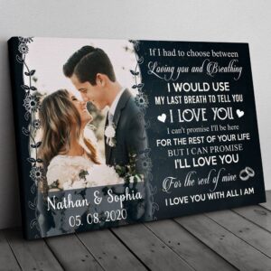 Canvas Prints Valentine’s Day, Personalized Wife Husband&hellip;