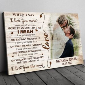 Canvas Prints Valentine’s Day, Personalized Wife Husband&hellip;