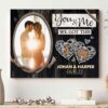 Canvas Prints Valentine’s Day, Personalized Wife Husband Couple With You Anniversary Canvas, Couple Lovers Wall Art