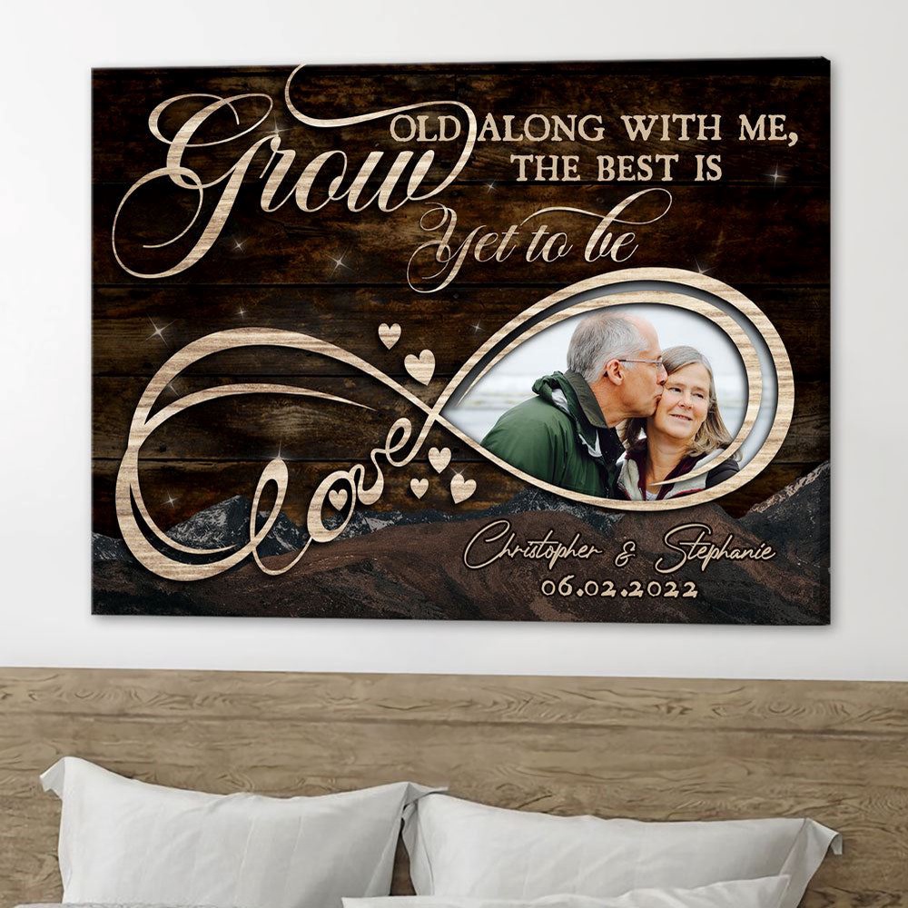 Canvas Prints Valentine’s Day, Personalized Wife Husband Grow Old Anniversary Canvas, Couple Lovers Wall Art Canvas Prints Valentine’s Day, Personalized Wife Husband Grow Old Anniversary Canvas, Couple Lovers Wall Art