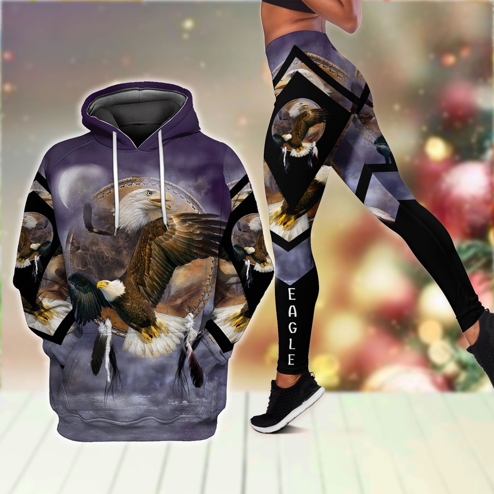 Freedom Native American Hoodie Leggings Set, Native American Hoodies, Native American Leggings