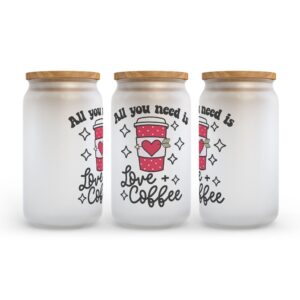 Frosted Glass Can, Valentine Gift, All You&hellip;