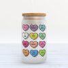 Frosted Glass Can, Valentine Gift, All You Need is Love Valentine’s Day Frosted Glass Can Tumbler