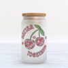 Frosted Glass Can, Valentine Gift, Anti Valentine’s Day Conversation Hearts Frosted Glass Can Tumbler