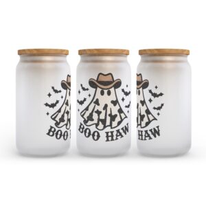 Frosted Glass Can, Valentine Gift, Boo Haw&hellip;