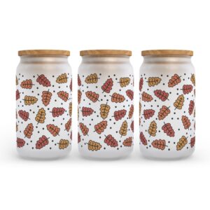 Frosted Glass Can, Valentine Gift, Colorful Fall&hellip;