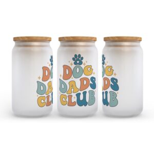 Frosted Glass Can, Valentine Gift, Dog Dads&hellip;