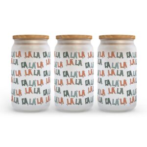 Frosted Glass Can, Valentine Gift, Fa La&hellip;