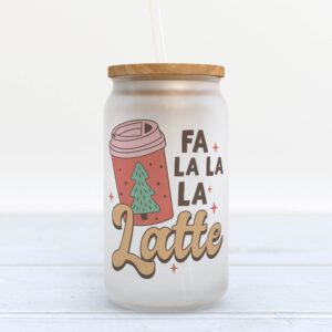 Frosted Glass Can, Valentine Gift, Fa La&hellip;