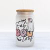 Frosted Glass Can, Valentine Gift, Fall Babe Frosted Glass Can Tumbler