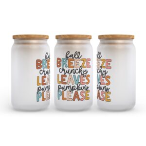 Frosted Glass Can, Valentine Gift, Fall Breeze&hellip;
