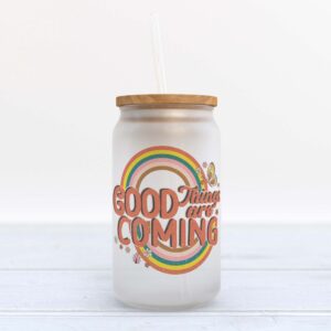 Frosted Glass Can, Valentine Gift, Good Things&hellip;