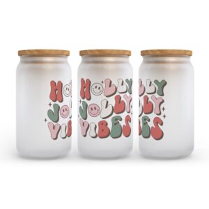 Frosted Glass Can Valentine Gift Holly Jolly Vibes Retro Christmas Frosted Glass Can Tumbler 2 n7evlg.jpg