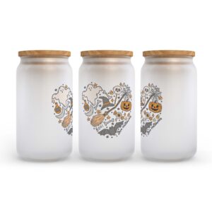 Frosted Glass Can, Valentine Gift, I Love&hellip;