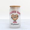 Frosted Glass Can, Valentine Gift, Love Bug Valentine’s Day Frosted Glass Can Tumbler Frosted Glass Can, Valentine Gift, Love Bug Valentine’s Day Frosted Glass Can Tumbler