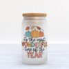 Frosted Glass Can, Valentine Gift, It’s Fall Y’all Frosted Glass Can Tumbler