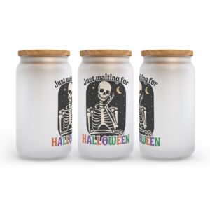 Frosted Glass Can, Valentine Gift, Just Waiting&hellip;