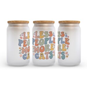 Frosted Glass Can, Valentine Gift, Less People&hellip;