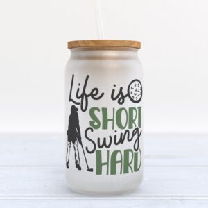Frosted Glass Can, Valentine Gift, Life Is&hellip;