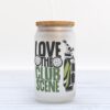 Frosted Glass Can, Valentine Gift, Life Is Short Swing Hard Golf Frosted Glass Can Tumbler